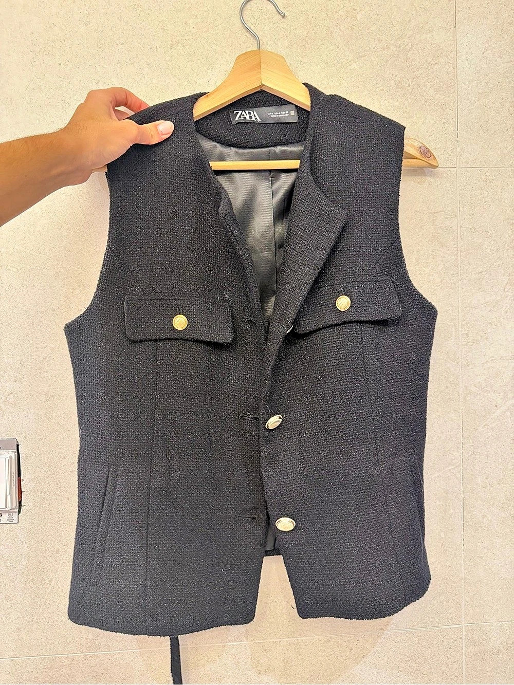 Zara Black Vest l